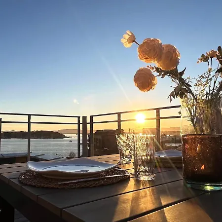 112 Sqm Penthouse With An Omg Fjord View Apartmán Oslo